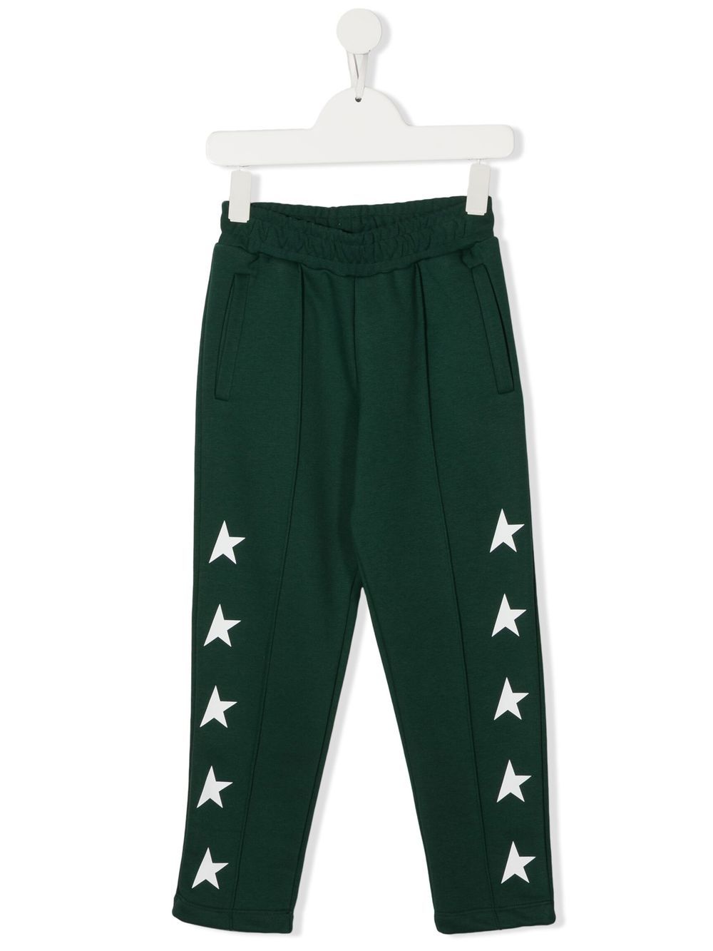Golden Goose Kids logo运动裤 - 绿色
