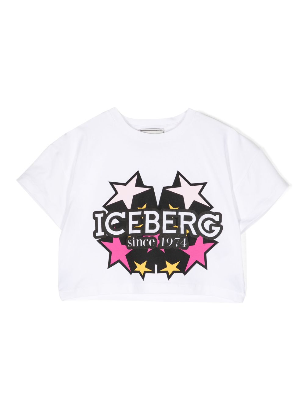 Iceberg Kids 图案印花T恤 - 白色