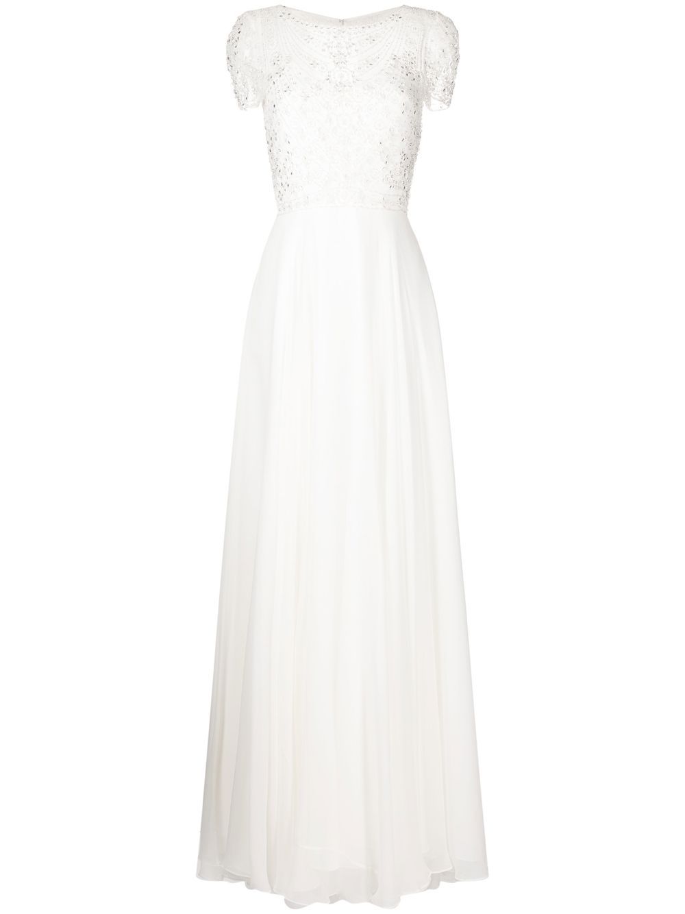 Jenny Packham Albertine 晶饰礼服 - 白色