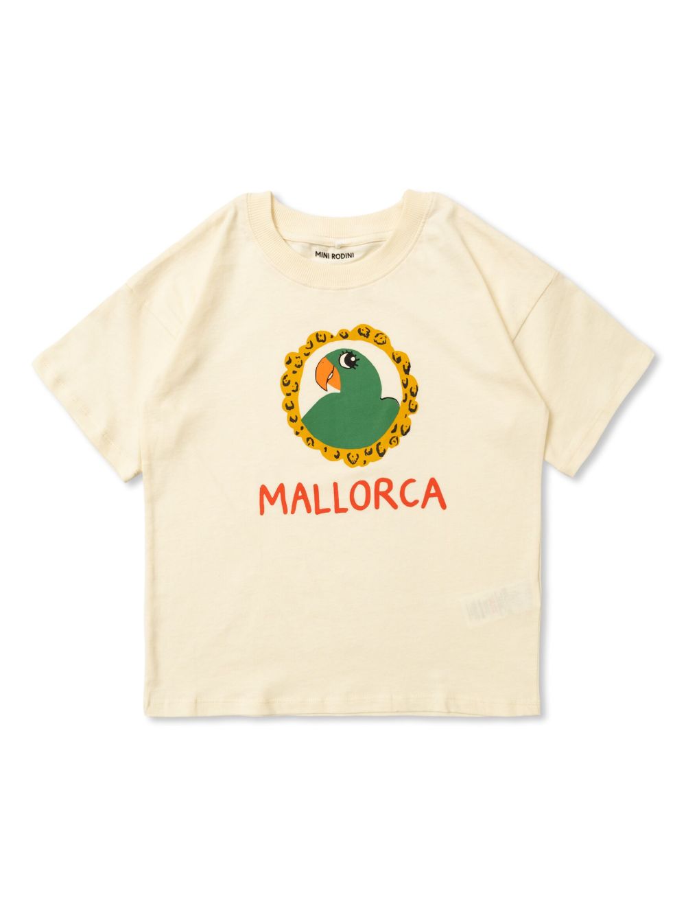 Mini Rodini Mallorca 鹦鹉印花T恤 - 中性色