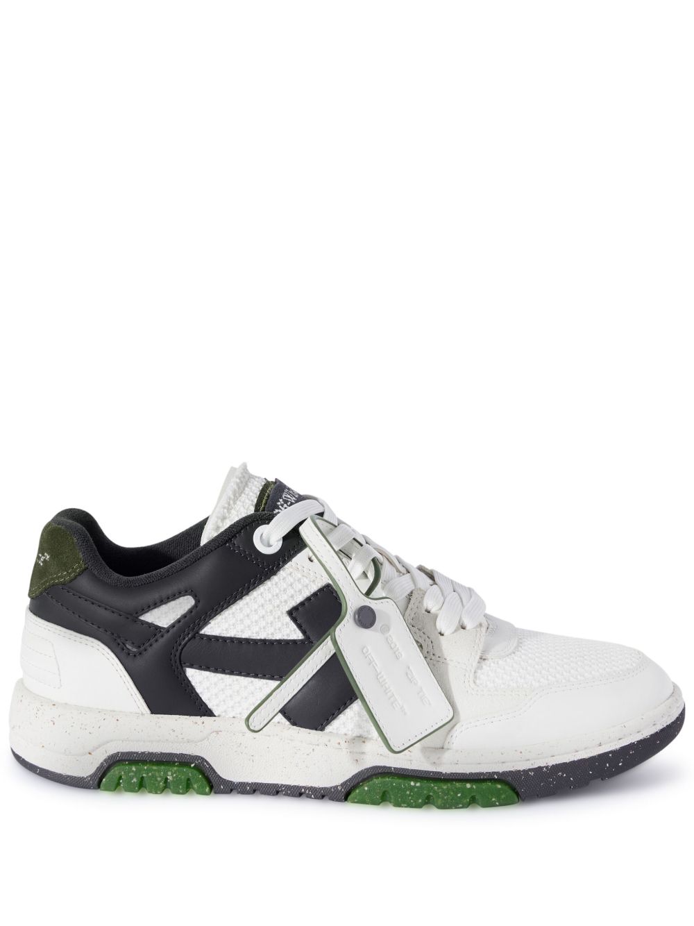 Off-White Slim Out of Office 拼色运动鞋 - 白色