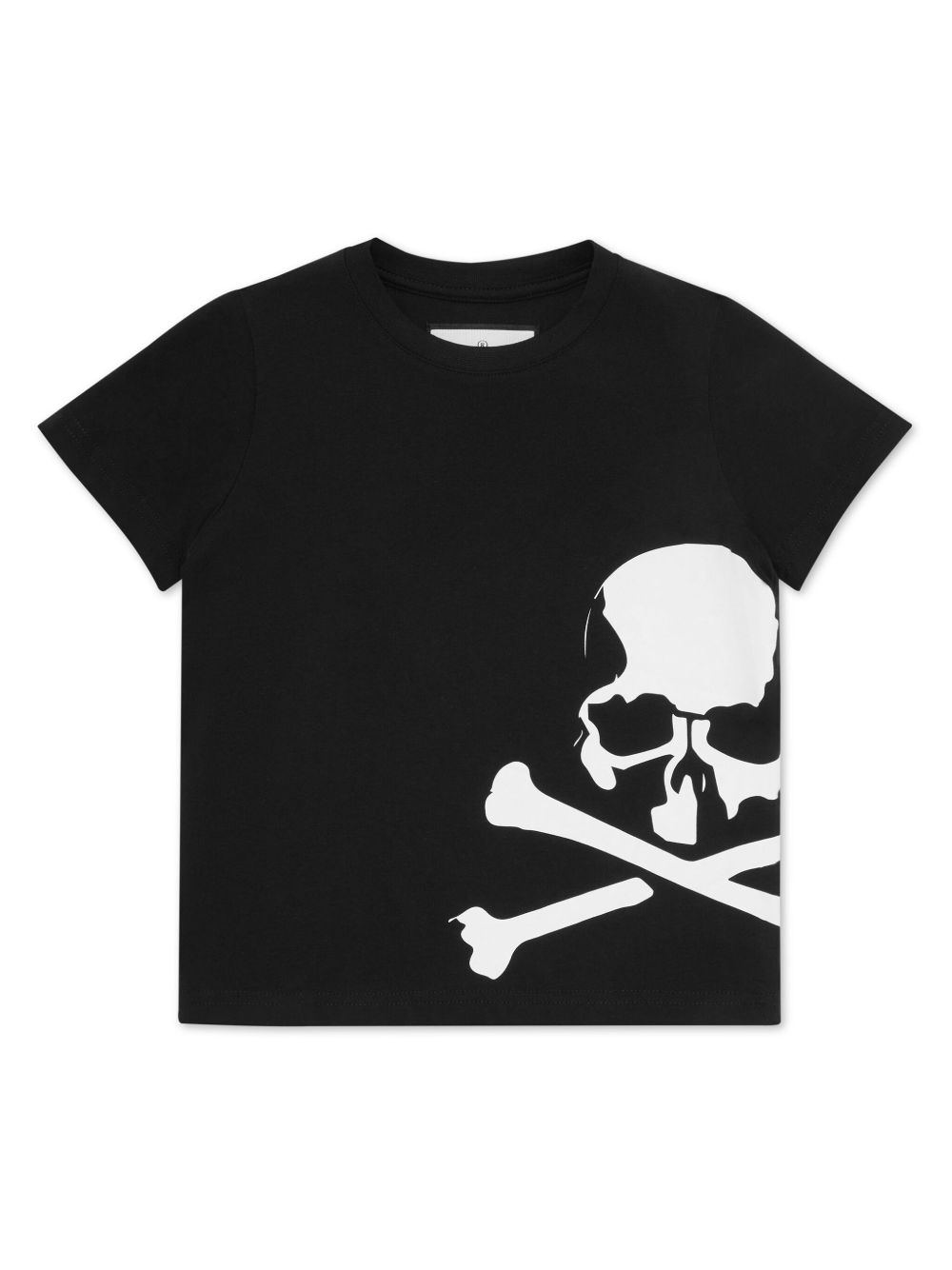 Philipp Plein Junior logo印花棉T恤 - 黑色