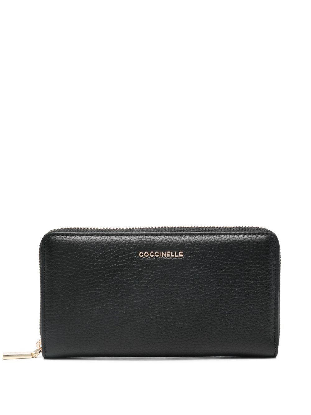 Coccinelle Metallic Soft 大号钱包 - 黑色