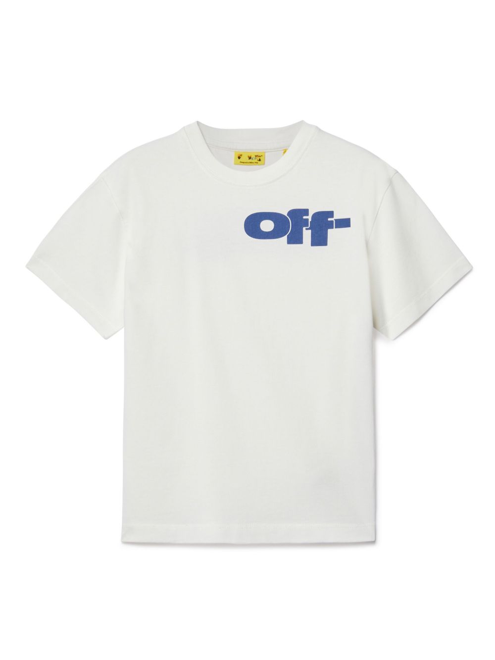 Off-White Kids logo印花T恤 - 白色