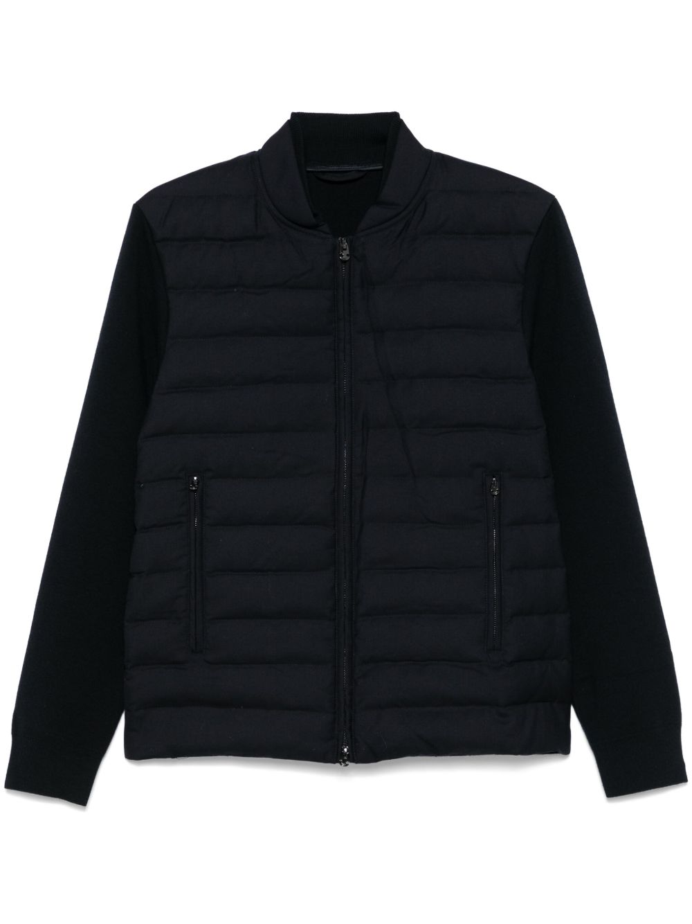 Emporio Armani 绗缝拼接夹克 - 蓝色