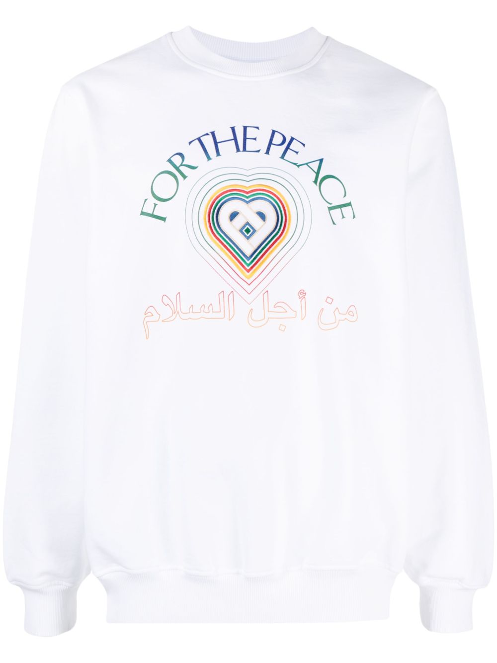 Casablanca For The Peace 棉卫衣 - 白色
