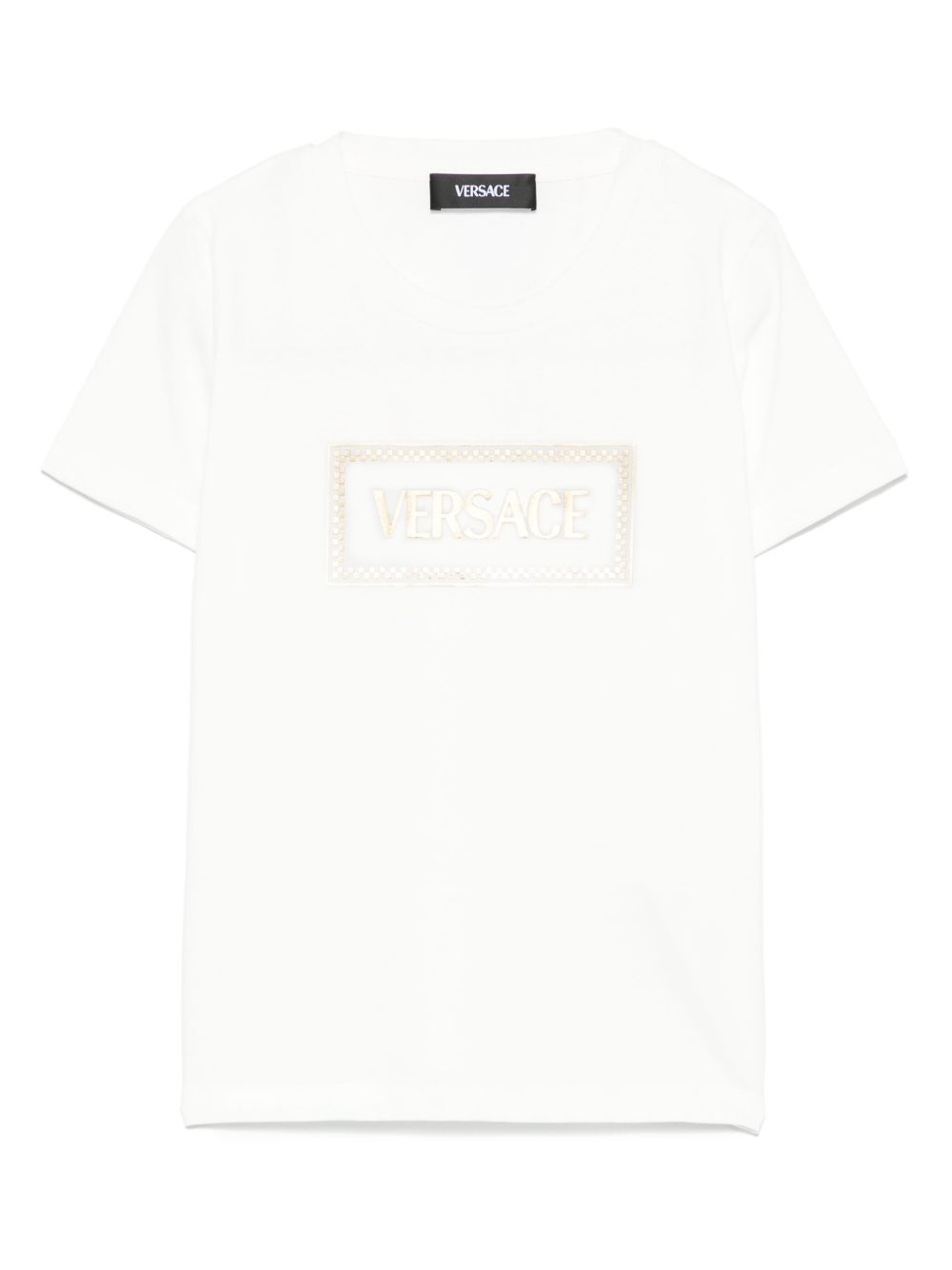 Versace Kids logo印花T恤 - 中性色