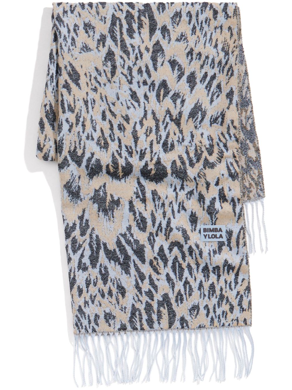 Bimba y Lola Blue Plumancha 提花披肩 - 蓝色