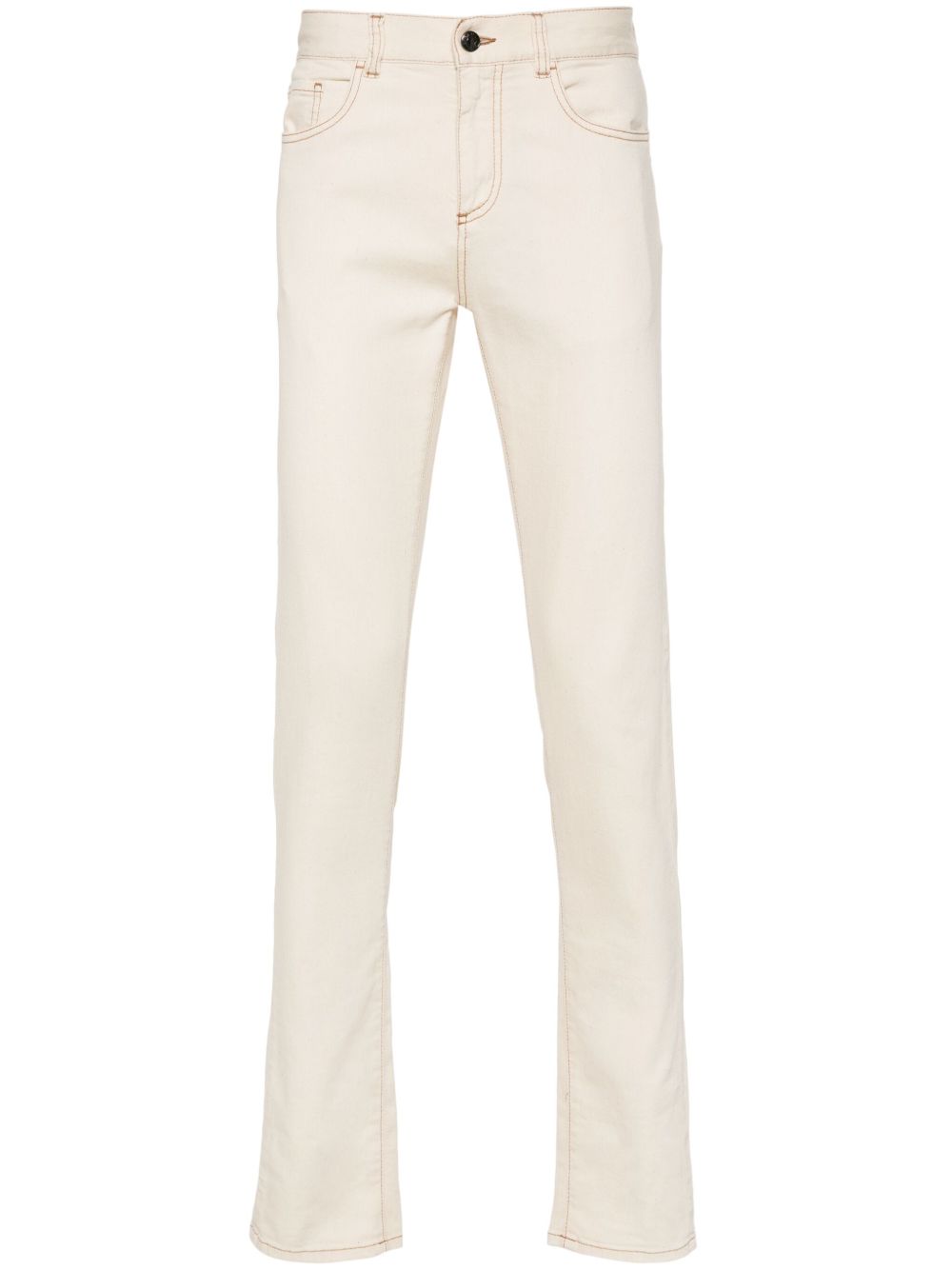 Canali skinny trousers - 中性色