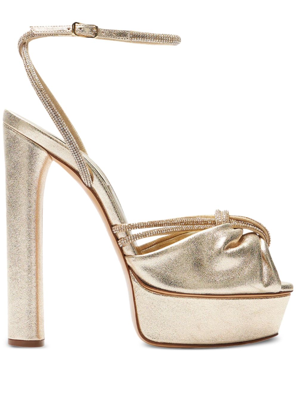 Casadei Taylor Flora Wonder 高跟凉鞋（14厘米） - 金色