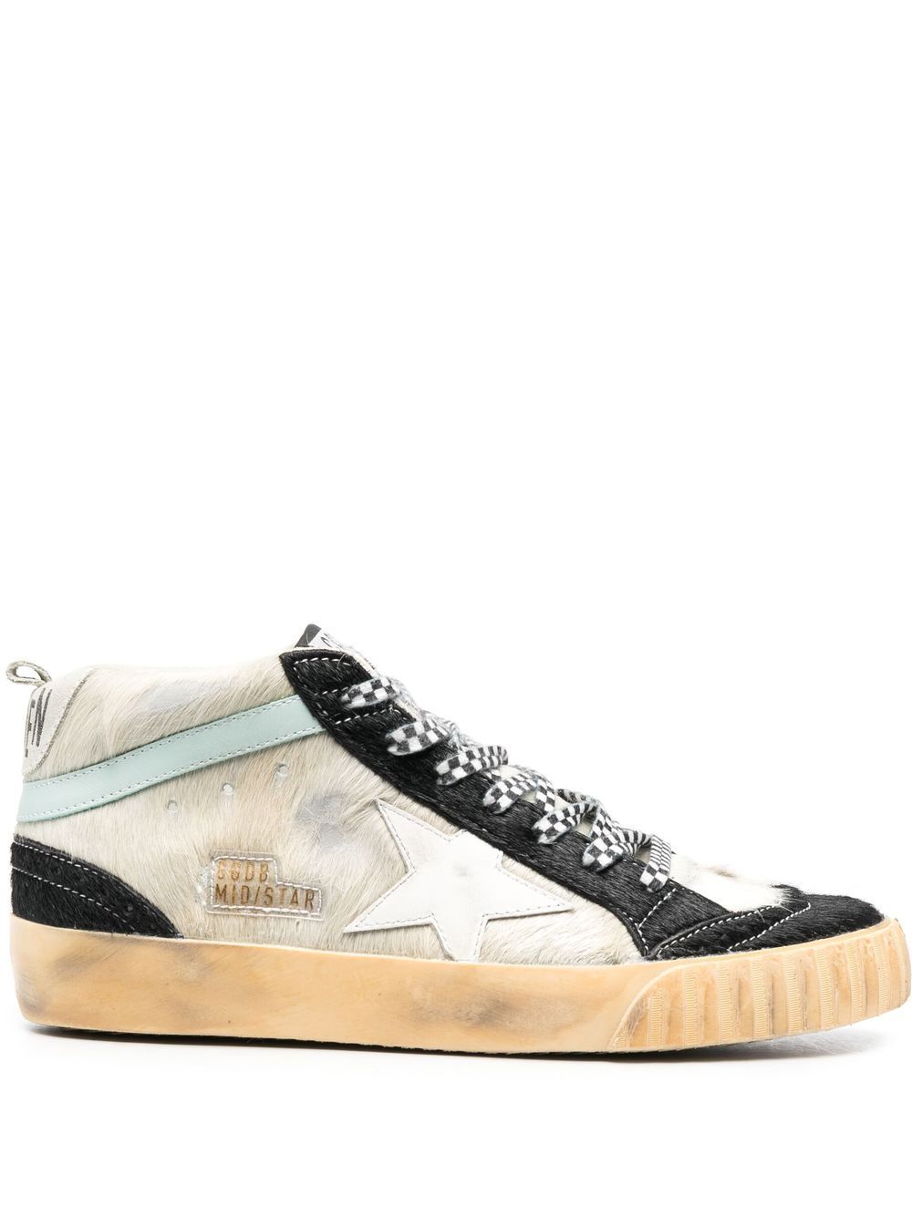 Golden Goose Mid Star 系带运动鞋 - 中性色