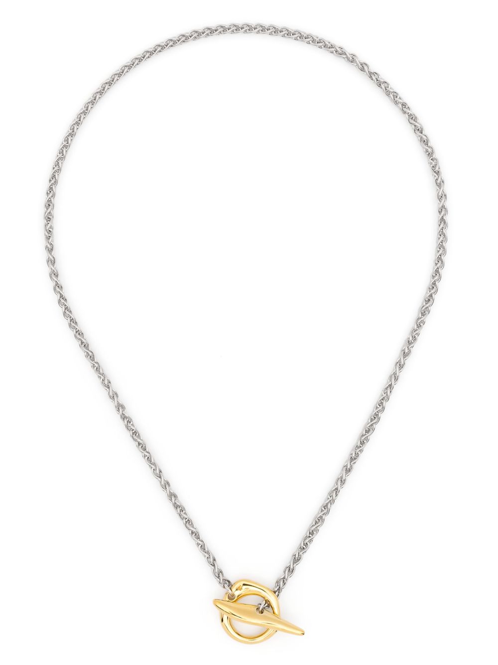 Tom Wood Robin Duo chain necklace - 银色
