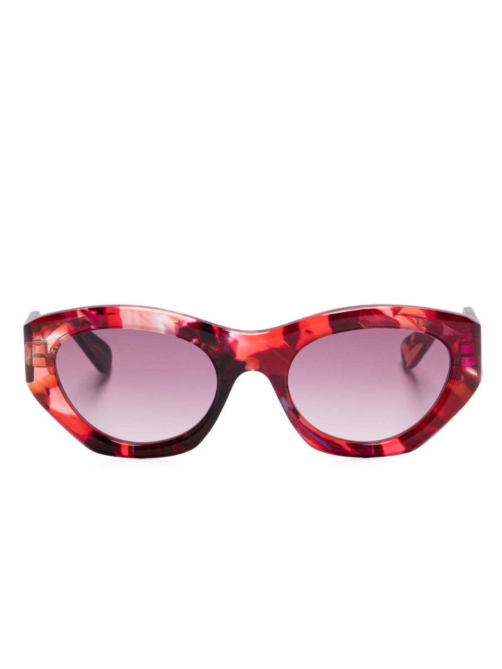 Chloé Eyewear 猫眼框太阳眼镜 - 红色