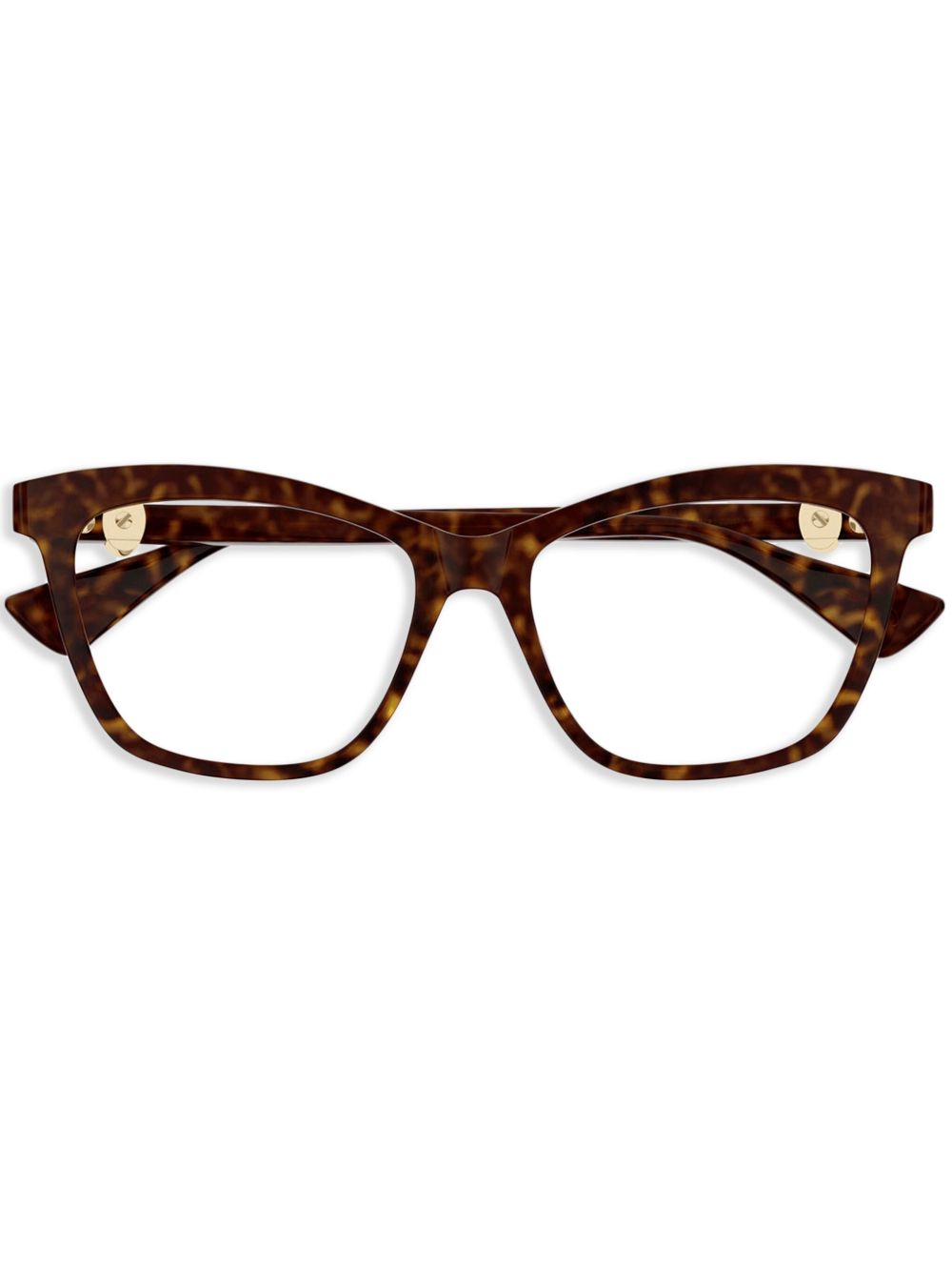 Cartier Eyewear logo标牌眼镜 - 褐色