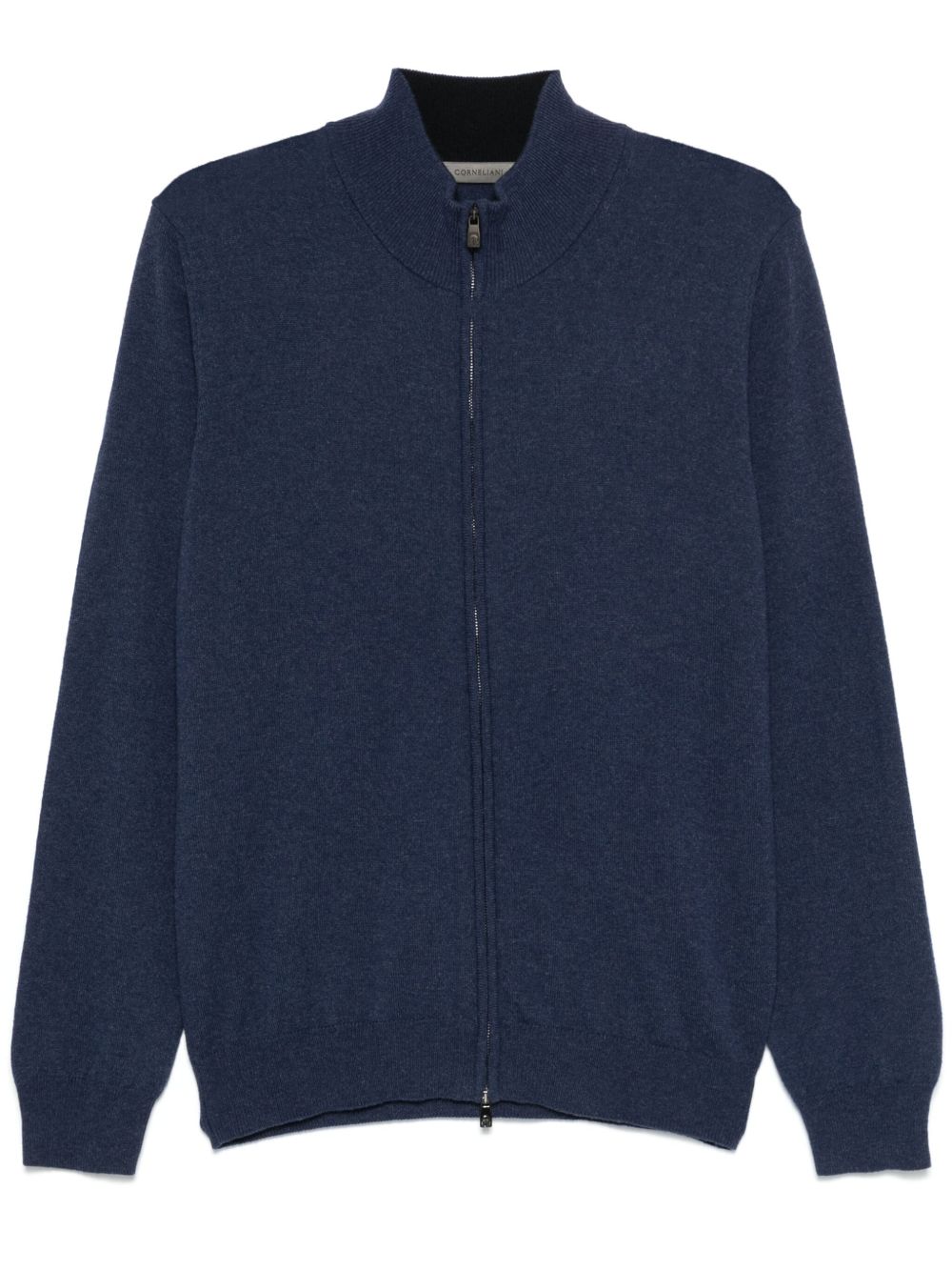 Corneliani 拉链开衫 - 蓝色