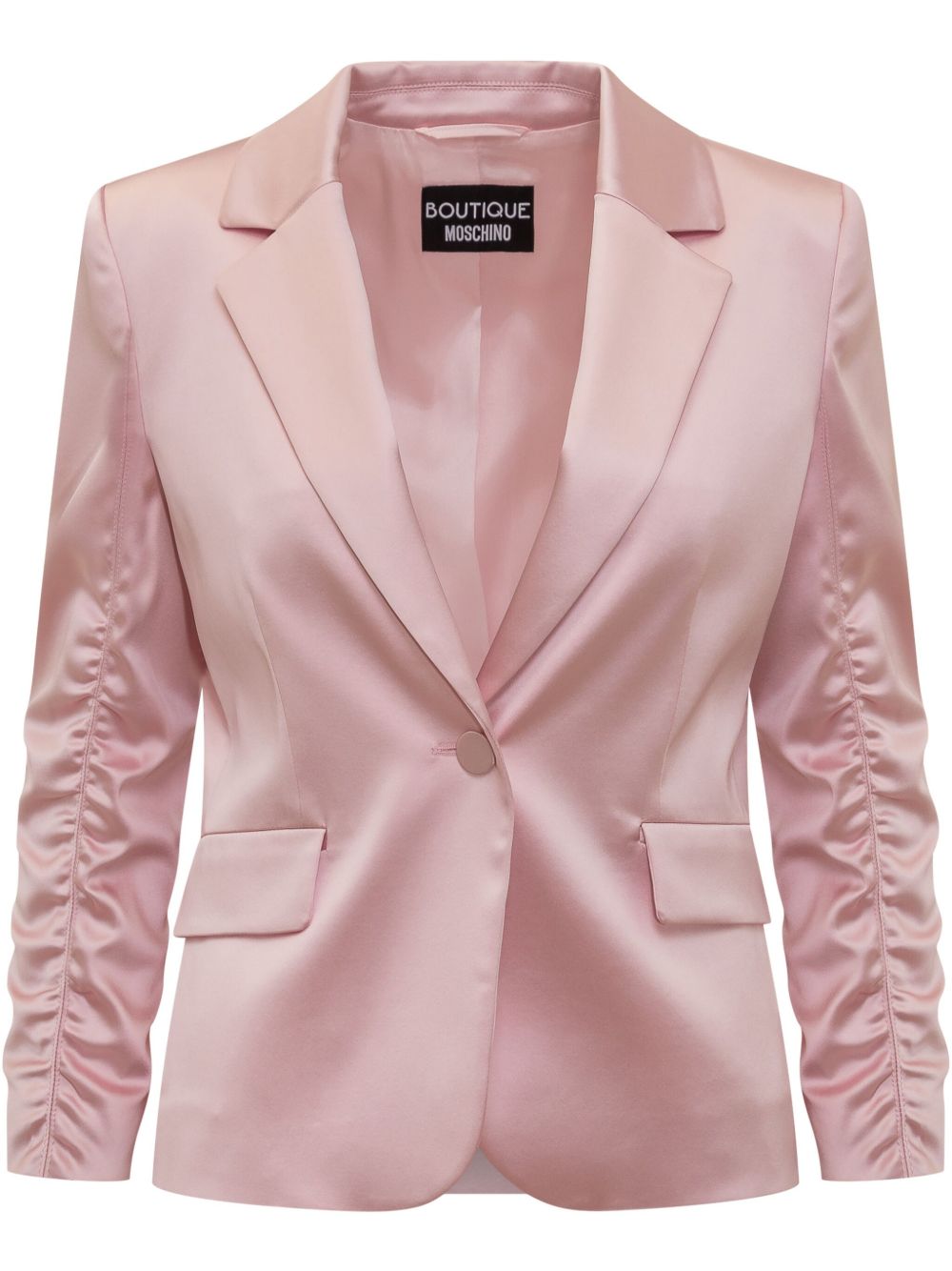 Boutique Moschino 短款西装夹克 - 粉色