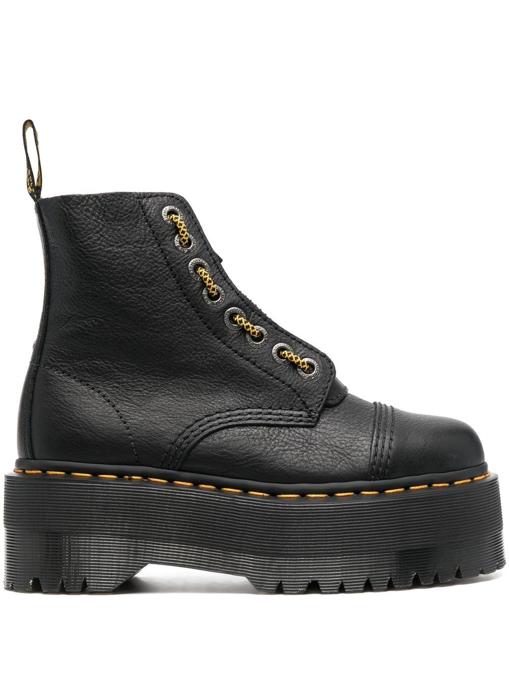 Dr. Martens Sinclair 皮质短靴 - 黑色