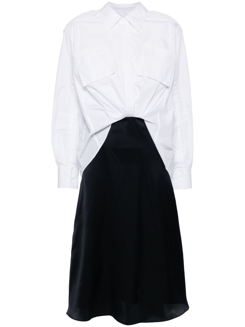 3.1 Phillip Lim 垂坠衬衫裙 - 白色