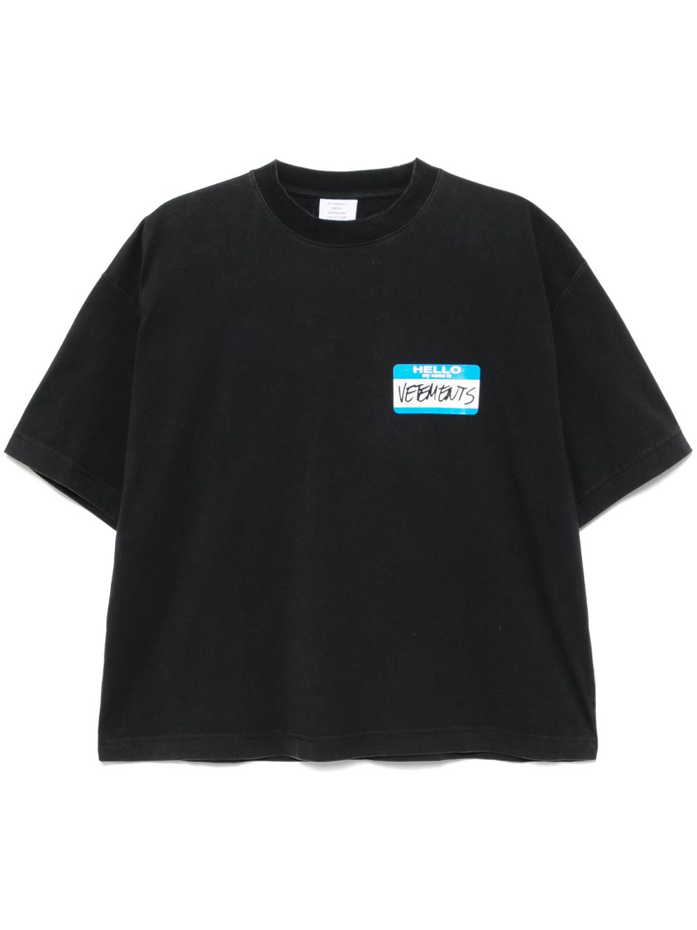 VETEMENTS 棉T恤 - 黑色