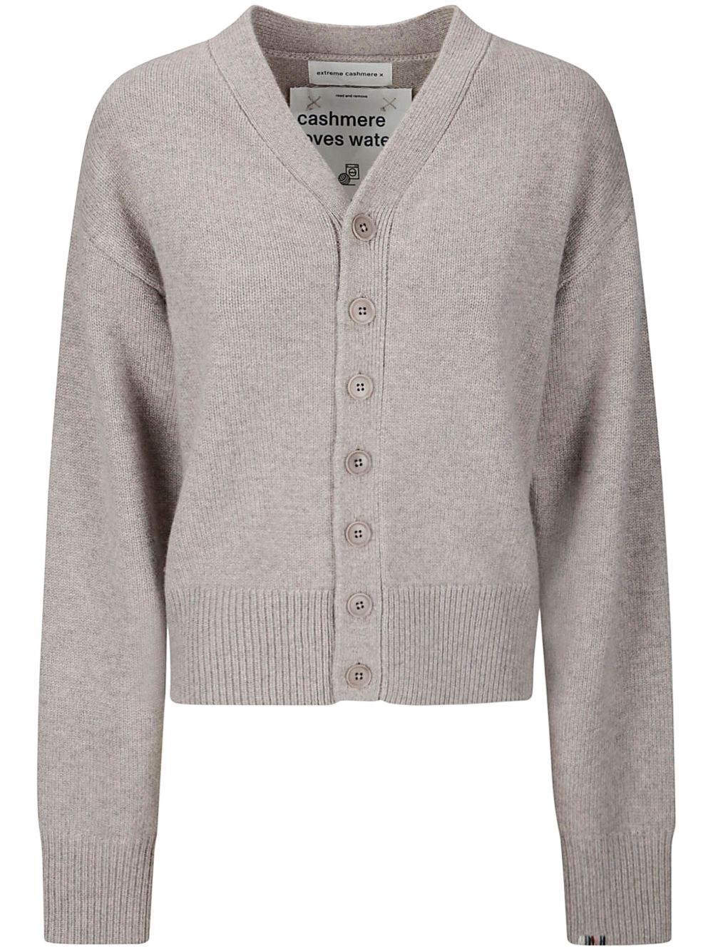 extreme cashmere Nº309 Clover cardigan - 灰色