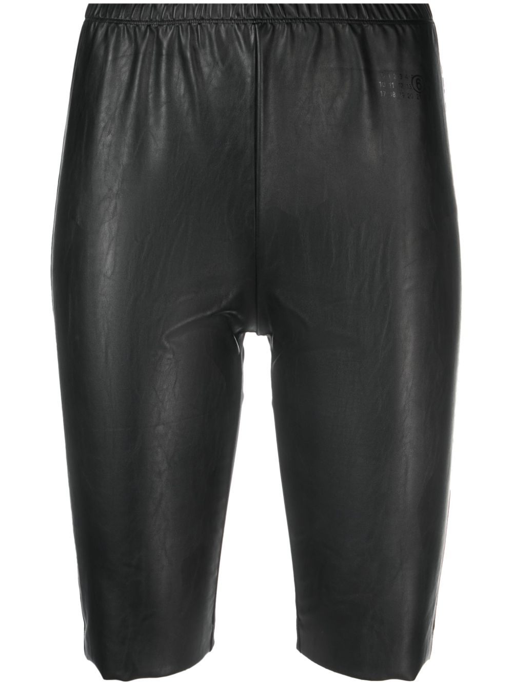 MM6 Maison Margiela 松紧裤腰短裤 - 黑色