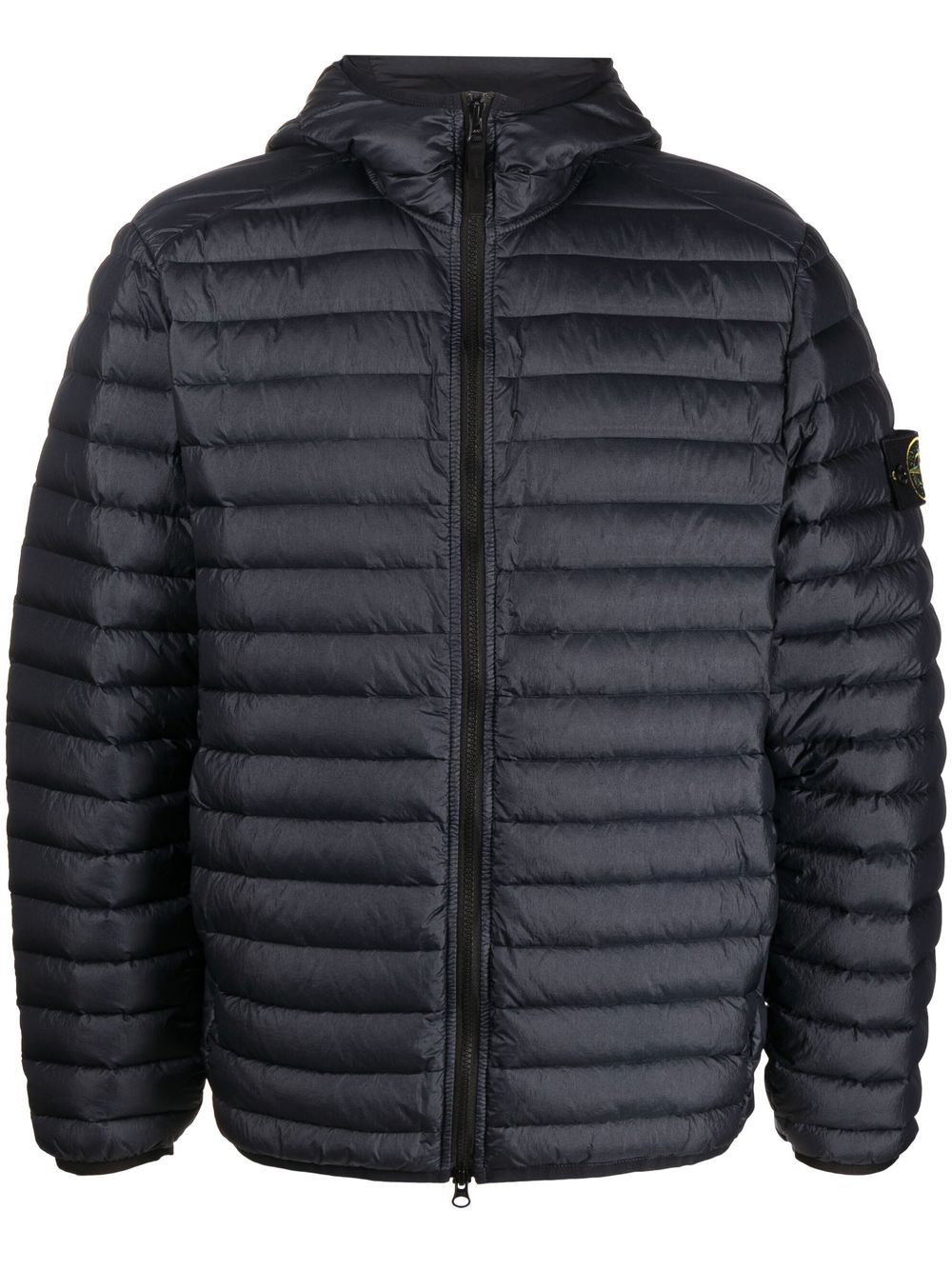 Stone Island Compass 贴花填充短款夹克 - 蓝色