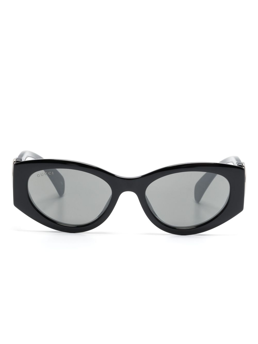 Gucci Eyewear Interlocking G 猫眼框太阳眼镜 - 黑色