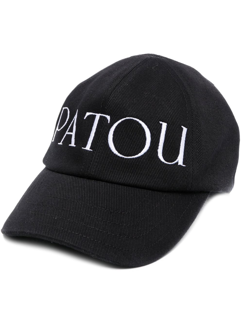 Patou logo刺绣棒球帽 - 黑色