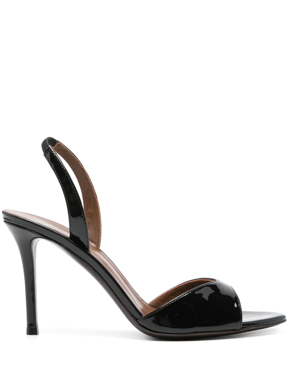Giuseppe Zanotti 裹踝皮质高跟凉鞋 - 蓝色