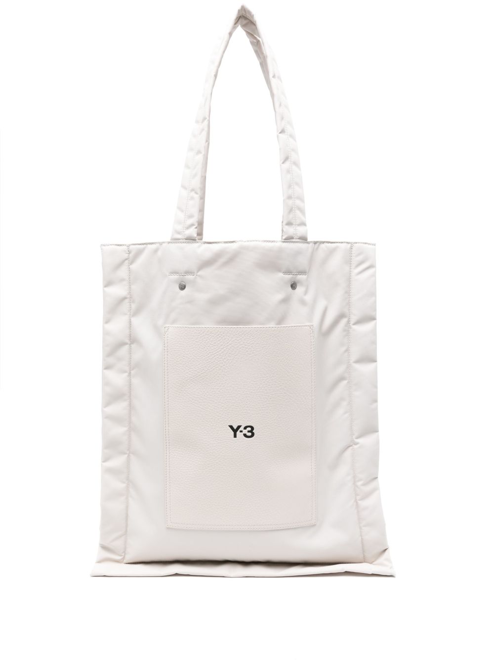 Y-3 logo印花填充托特包 - 中性色
