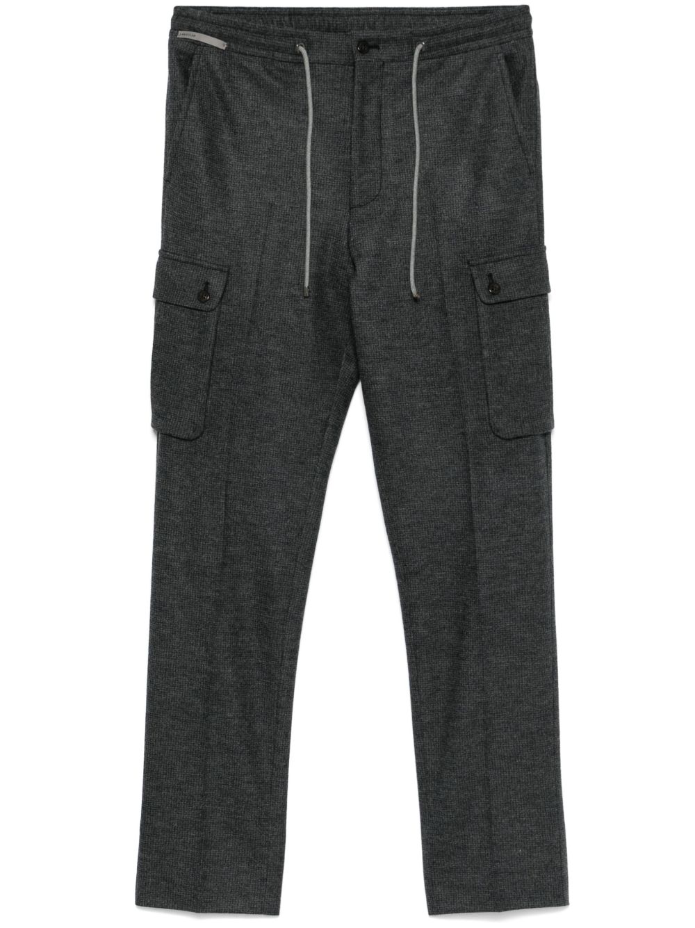 Corneliani 抽绳工装裤 - 灰色