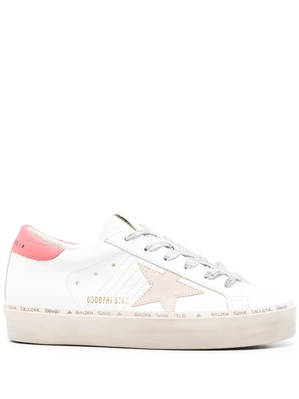 Golden Goose Hi Star 皮质板鞋 - 白色