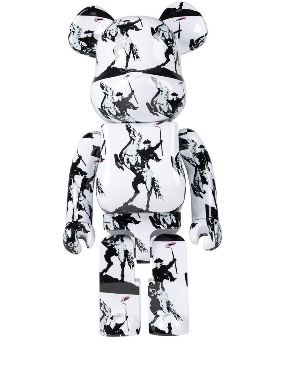 MEDICOM TOY x Brandalism Highwayman BE@RBRICK 1000% 模型玩具 - 白色