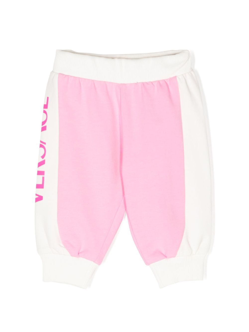 Versace Kids logo印花运动裤 - 粉色