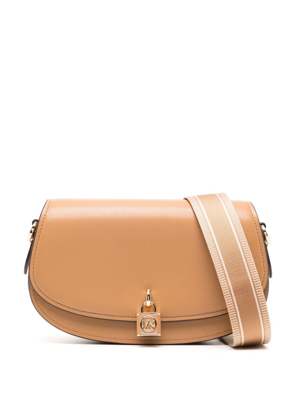 Michael Michael Kors Mila 皮质斜挎包 - 褐色