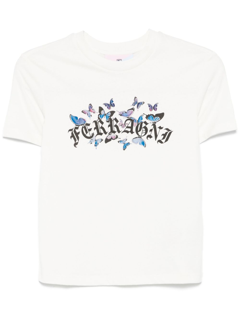 Chiara Ferragni Gothic Butterflies T恤 - 白色