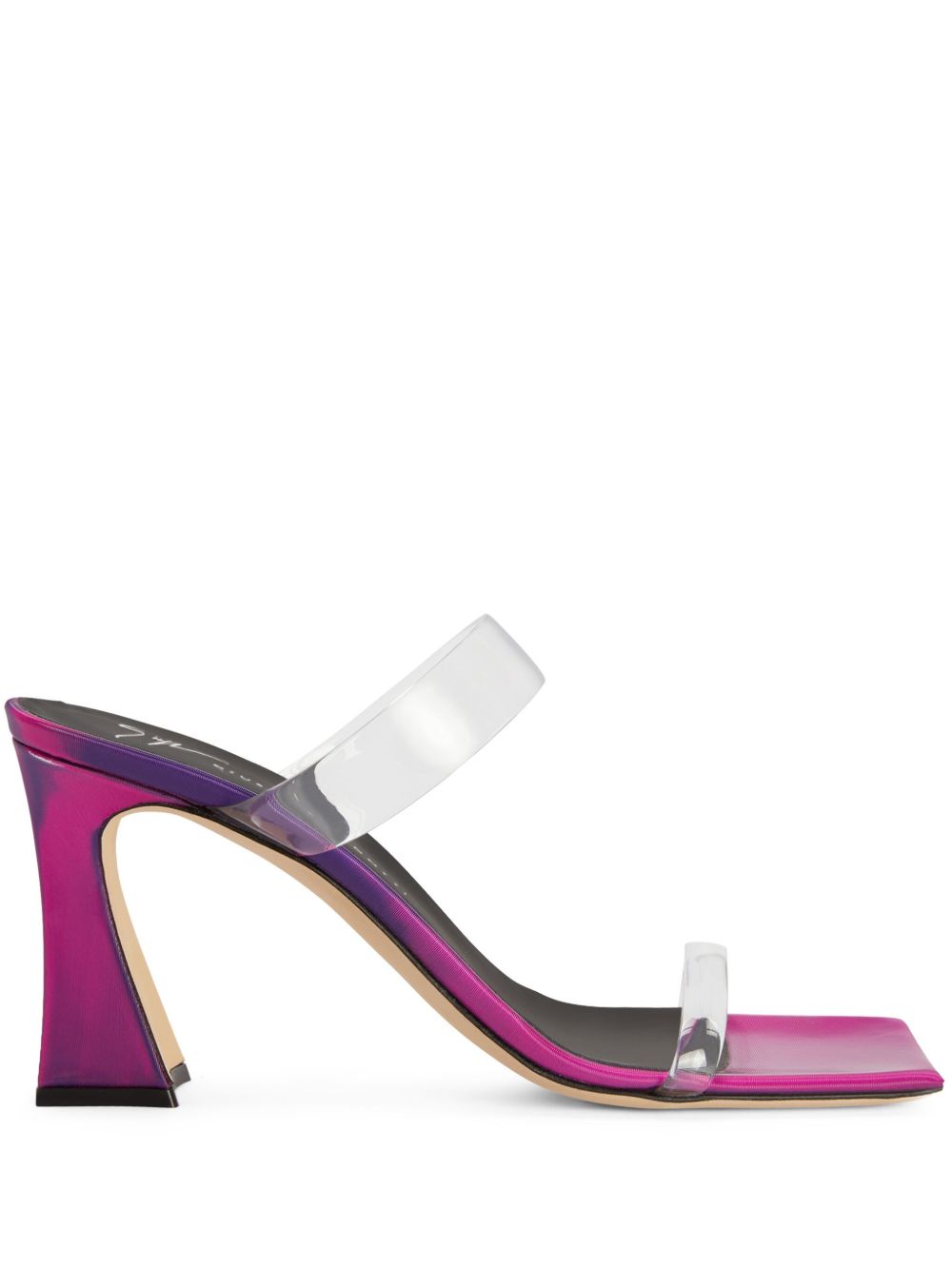 Giuseppe Zanotti Flaminia Plexi 高跟穆勒鞋 - 粉色