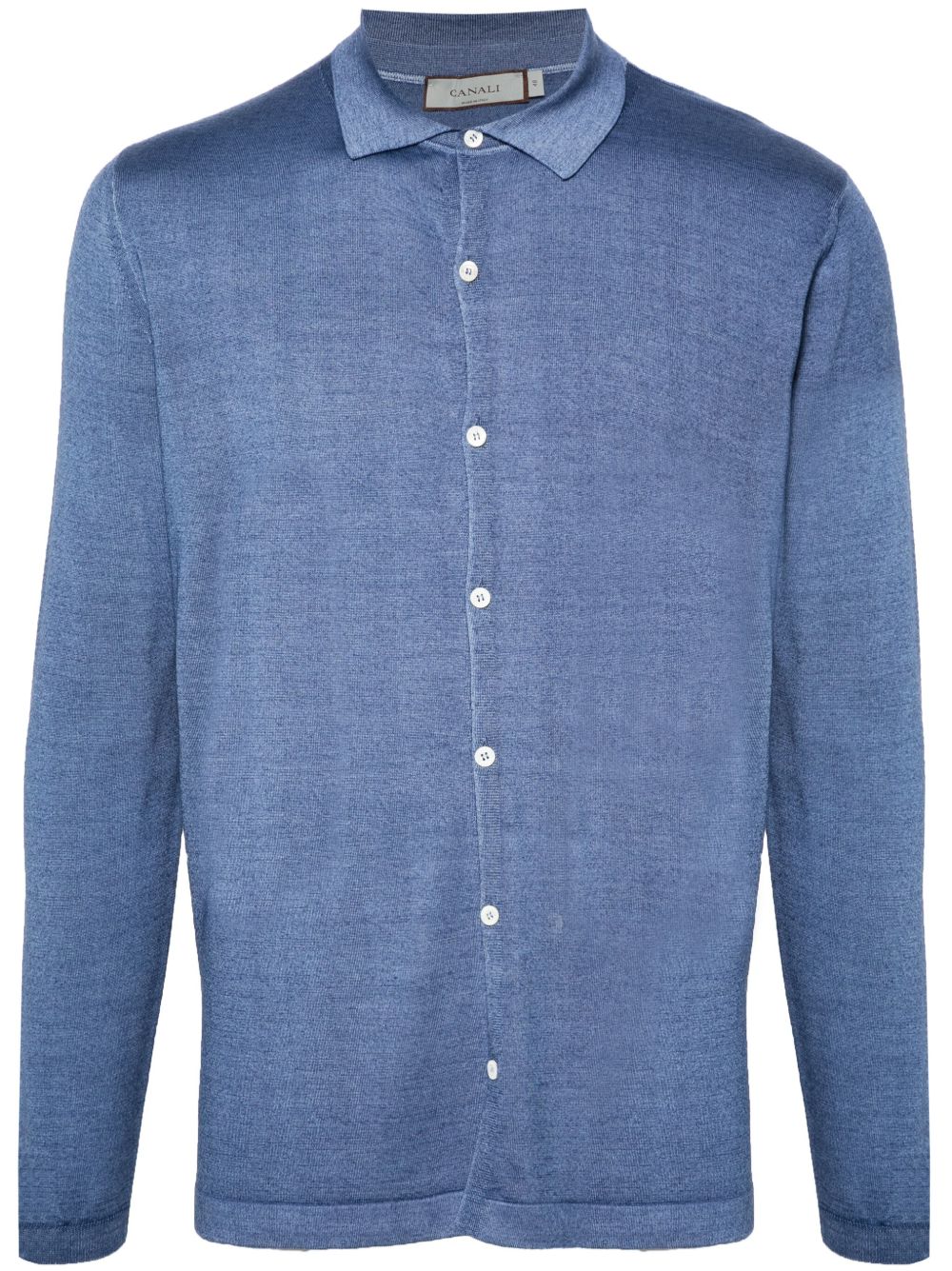 Canali polo领开衫 - 蓝色