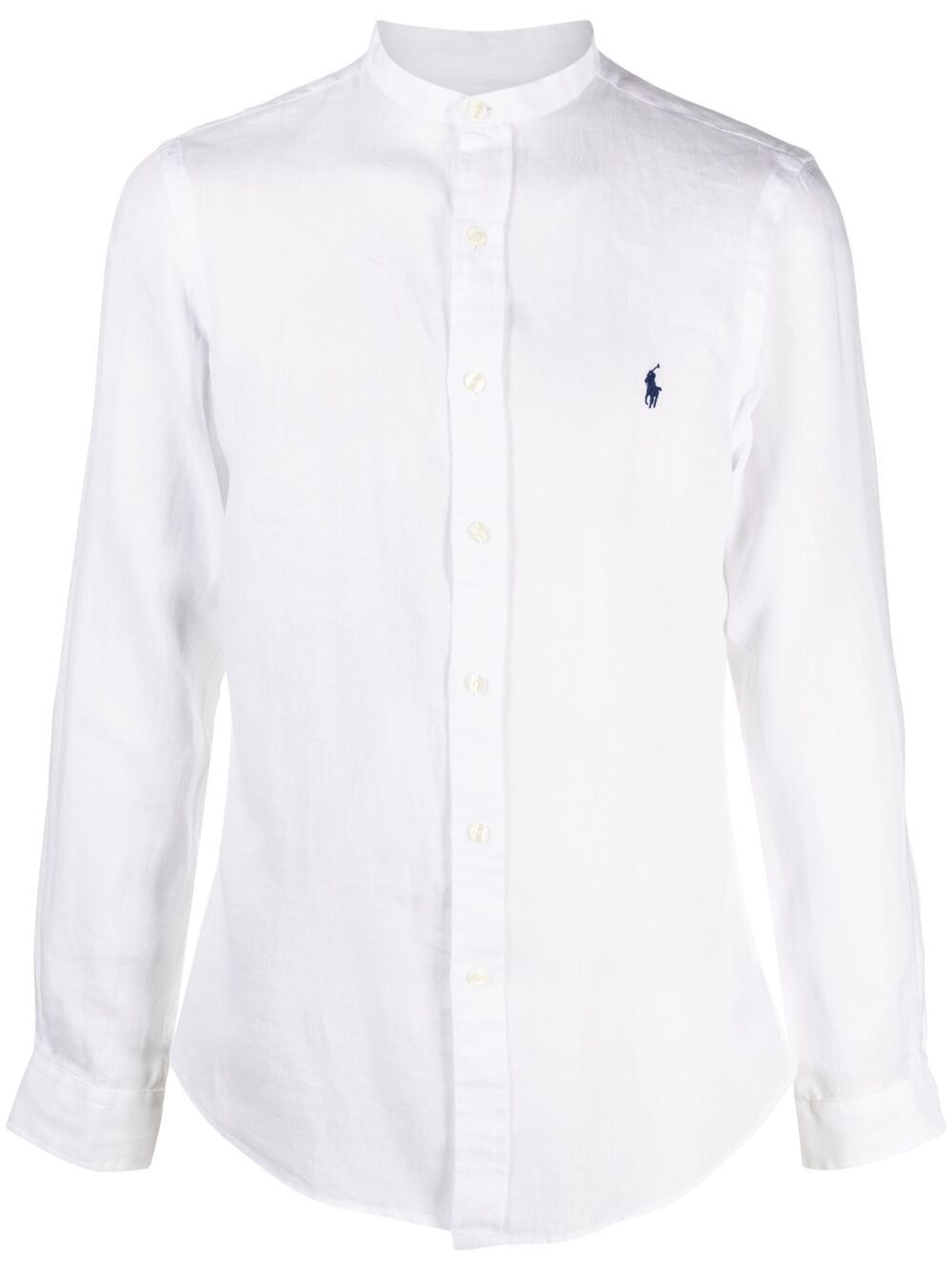 Polo Ralph Lauren Polo Pony 无领衬衫 - 白色
