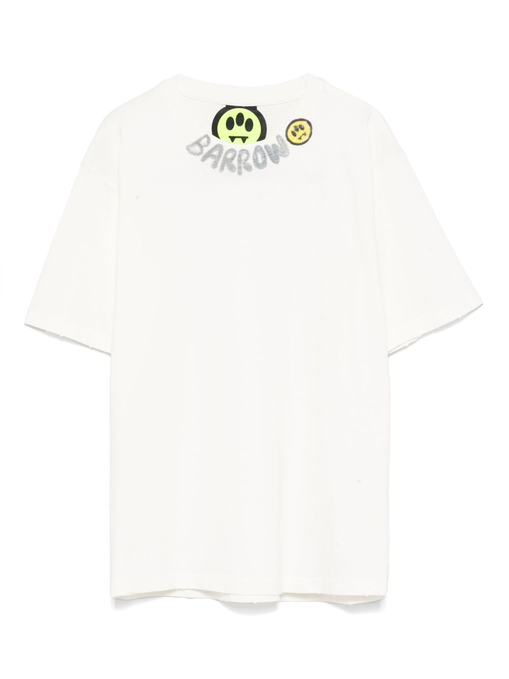 Barrow kids logo印花T恤 - 白色