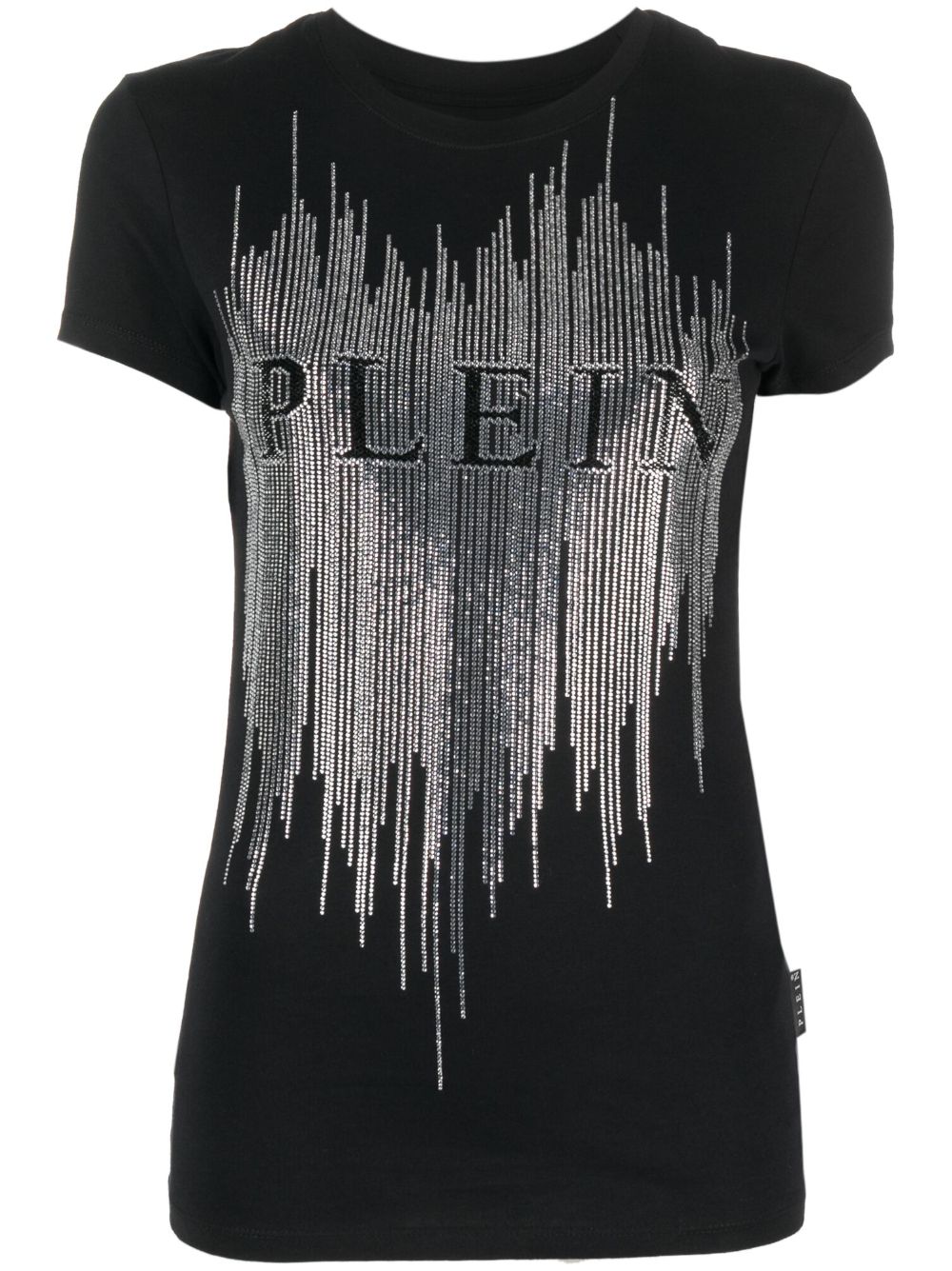 Philipp Plein 晶饰logo T恤 - 黑色