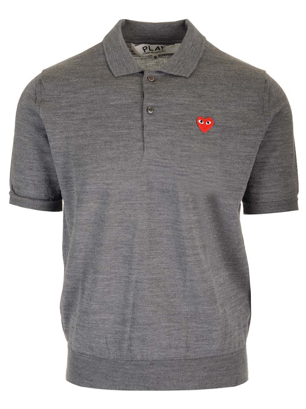 Comme des Garçons Play Wool Polo Shirt