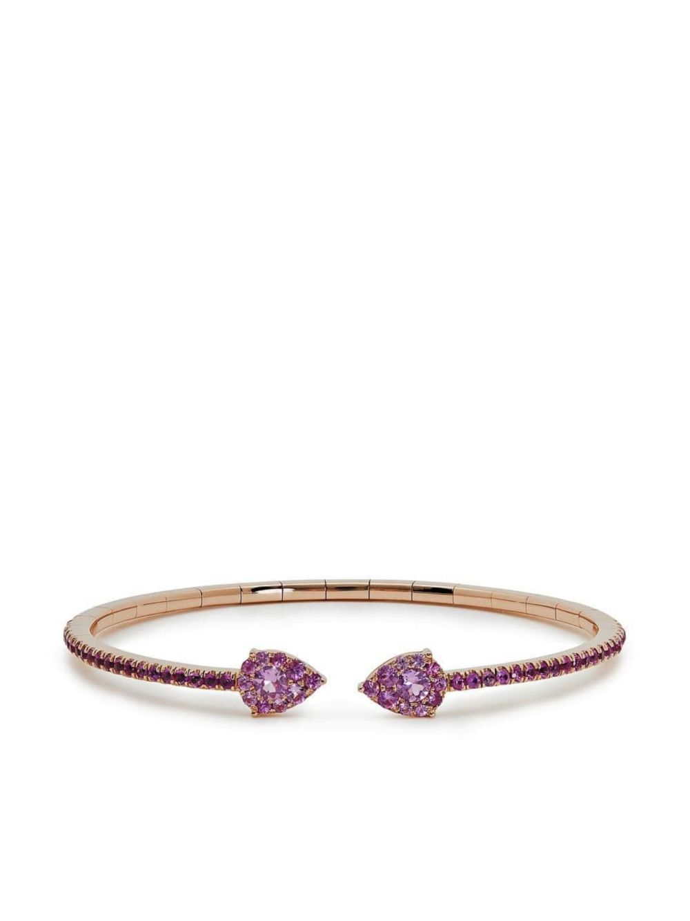 Jewels Aficionado 18K玫瑰金蓝宝石手镯 - 金色