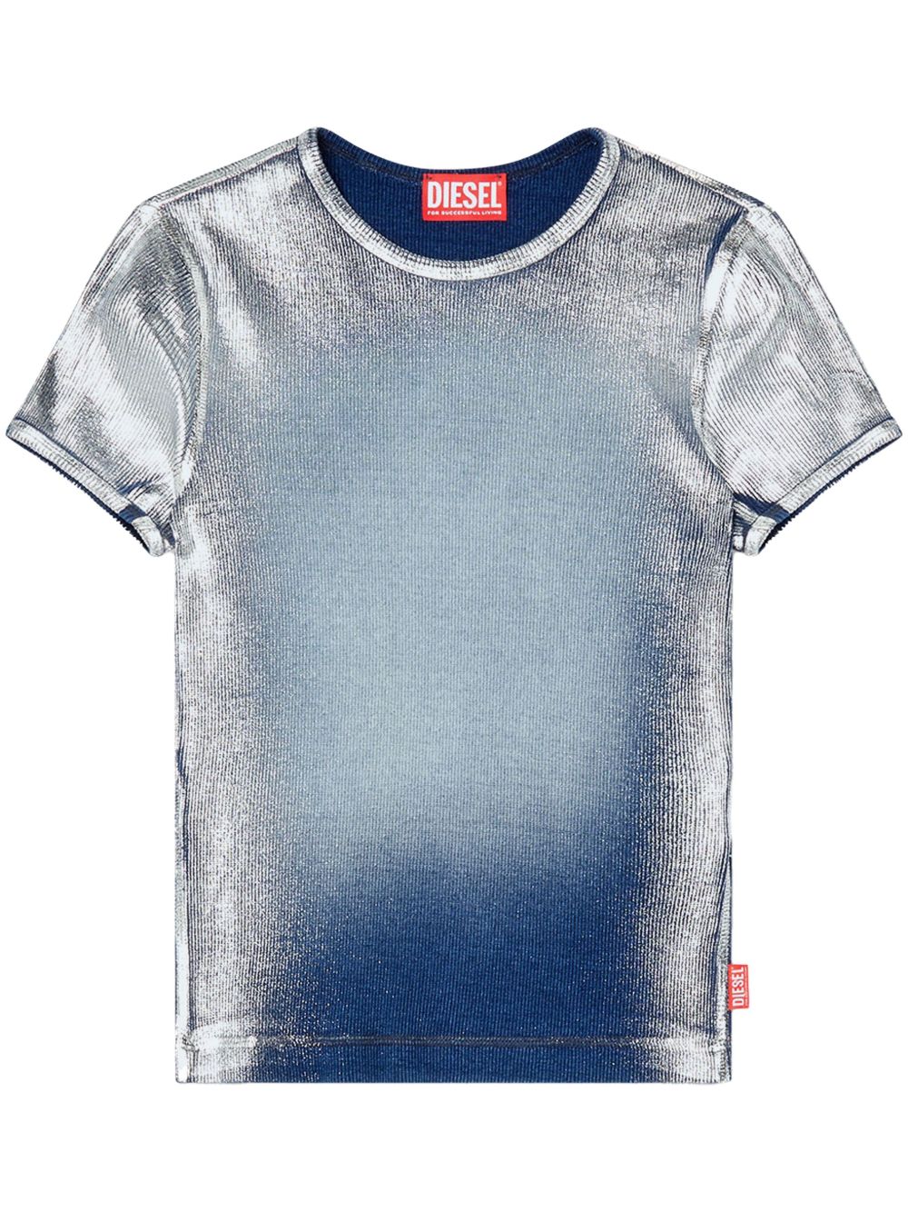 Diesel T-Ele-Long-Q1 T恤 - 蓝色