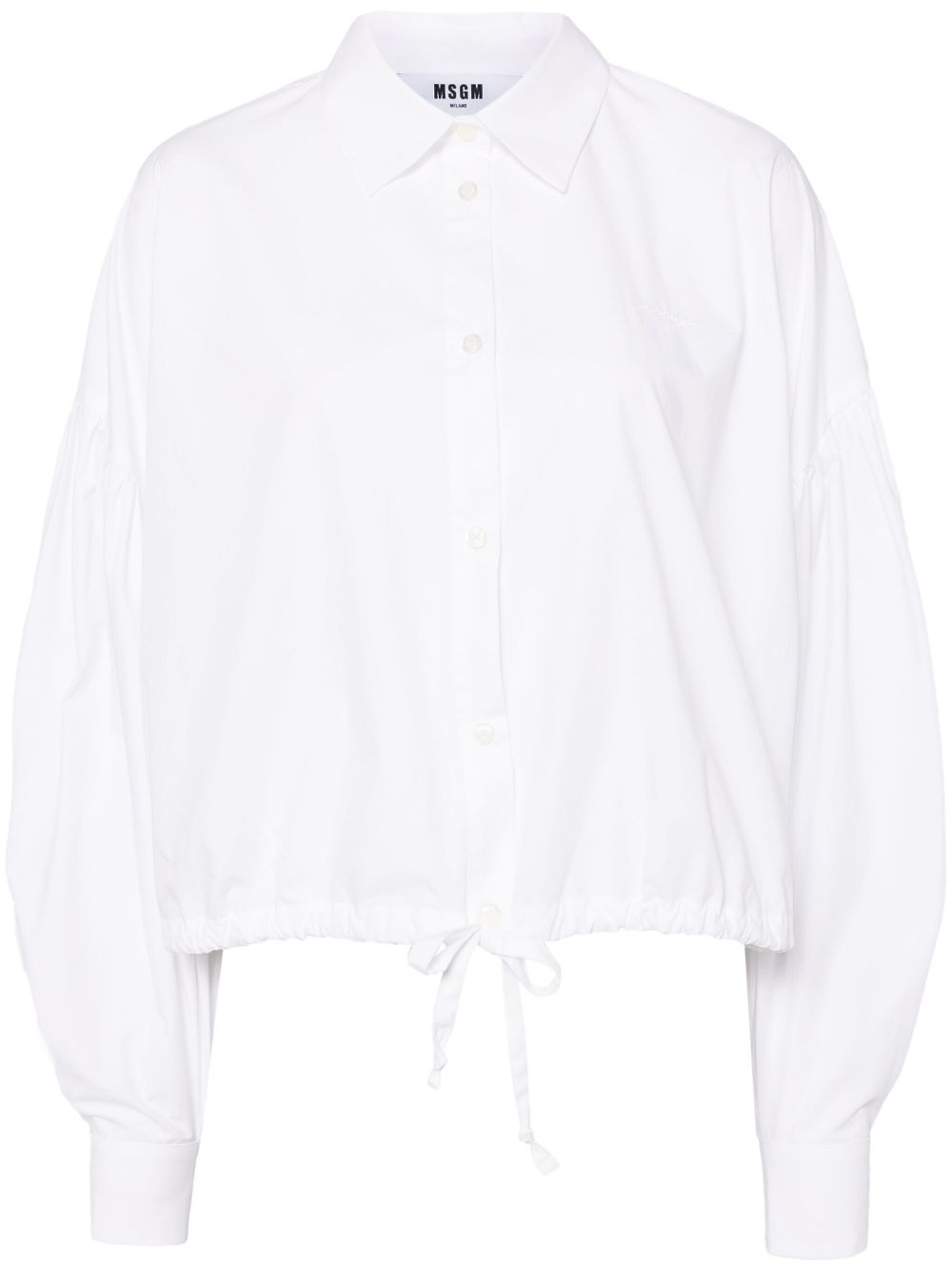 MSGM Taffetà 衬衫 - 白色