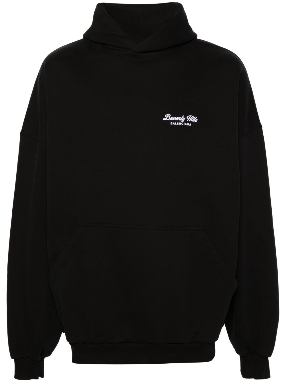 Balenciaga Beverly Hills 刺绣连帽衫 - 黑色