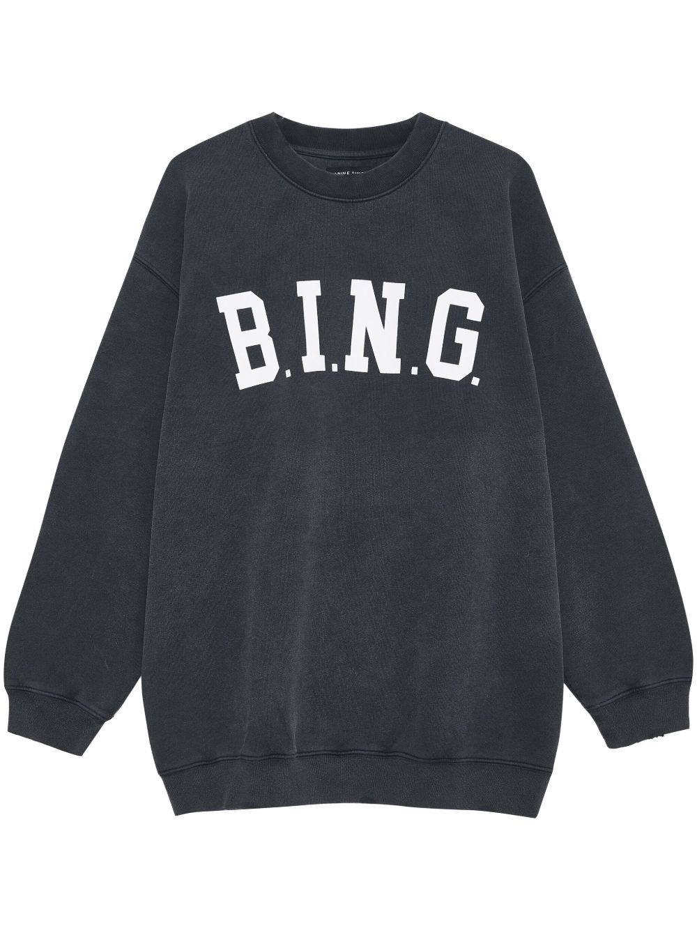ANINE BING Tyler logo印花卫衣 - 灰色