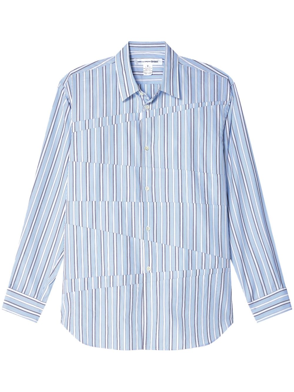 Comme Des Garçons Shirt 条纹衬衫 - 蓝色
