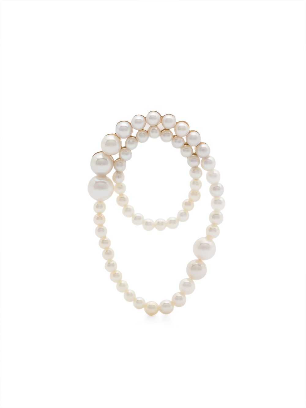 Sophie Bille Brahe 14K环保再生黄金 Embrassée 单只耳环 - 金色