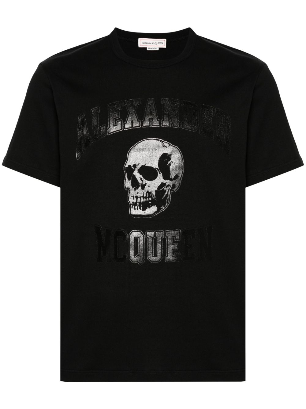 Alexander McQueen logo印花T恤 - 黑色
